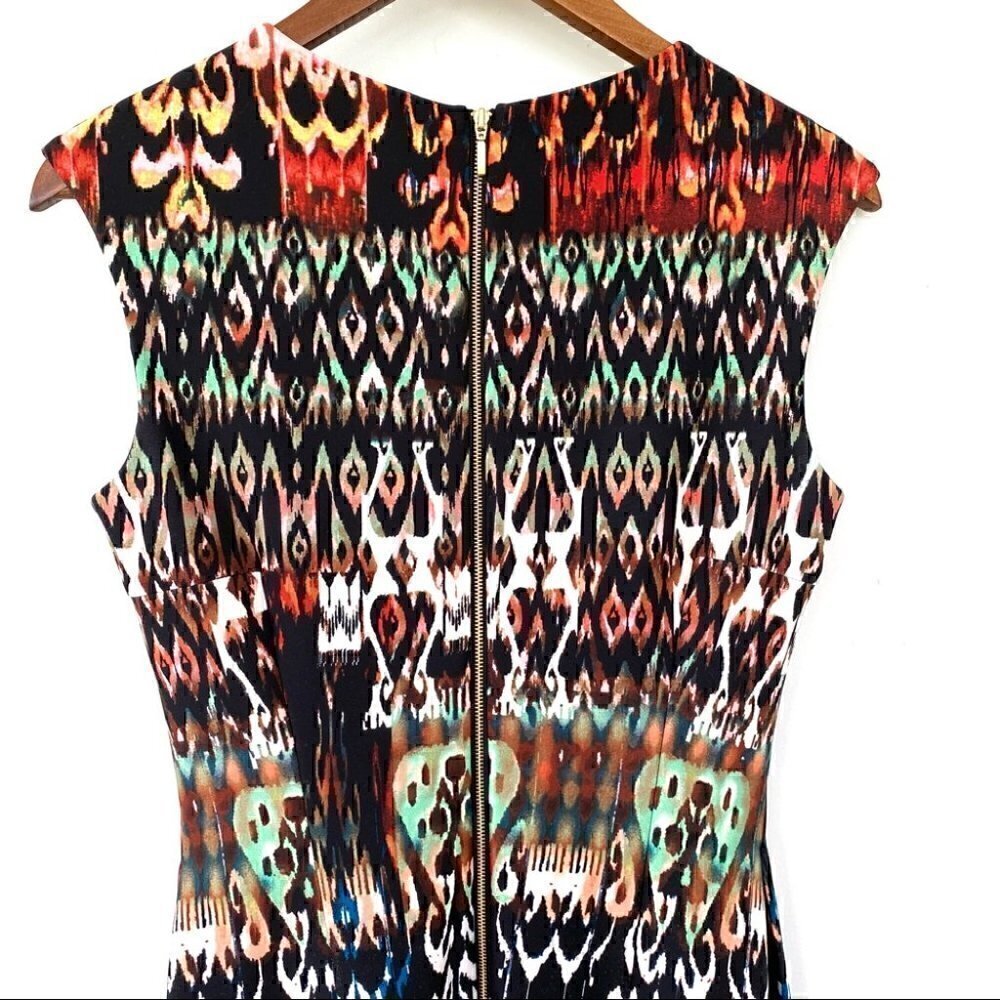 Dressbarn fit & flare dress with crew neck and cap sleeves, midi length - Picture 6 of 12